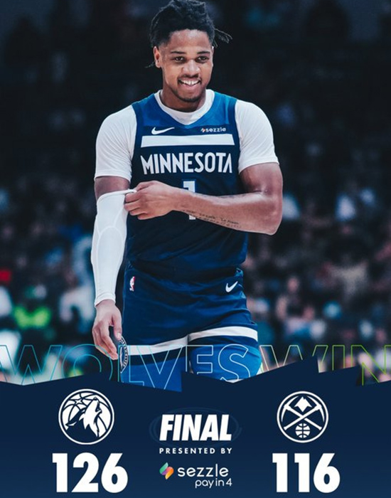 季前赛-掘金不敌残阵森林狼 海兰德18+3+3  <a href=/mingxingqiuyuan/lanqiubs/130.html target=_blank class=infotextkey>约基奇</a>14+5 爱德华兹缺阵